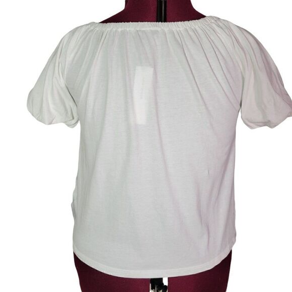 Ann Taylor Short Balloon Sleeve Shirt (Size XS) - Picture 4 of 8